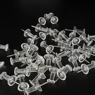 100pcs Standard Thumb Tacks Large Clear Push Pins For Board Steel Point Pins Us