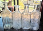 Set Of 4  Kingsbury   Frick Druggists Oswego  Kansas 2 Oz All Different Variants