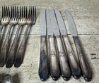 21pc Lot Antique Vtg Wm Rogers Silver Plate Flatware Set Memory Hiawatha 1937