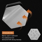 Original Peva Hexagon Bathtub Stickers     Non-slip Safety Treads  Premium Scraper