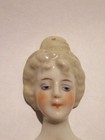 Vintage German Flat Head Doll Victorian Lady For Pin Cushion Brooch Germany 2 5 