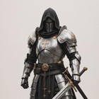Medieval Knight Armor Set     Crimson Paladin Full Plate Steel Armor  15th Century