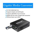 A Pair Of Gigabit Multi-mode Lc Fiber Media Converter  With 2 Pcs Sfp Sx Modu   