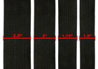 Master Black Belt 2 5  Width Double Wrap Extra Wide Belt Karate Taekwondo Judo