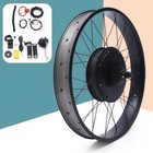 48v 26  Fat Tire Electric Bicycle Snow Bike Motor Conversion Kit Rear Wheel Lcd