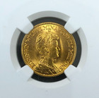 1913 Netherlands Gold   10 Gulden Guilder   Wilhelmina   Ngc Ms64