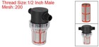 1 2 Inch Male In-line Strainer With 200 Mesh Stainless Steel Filter Screen