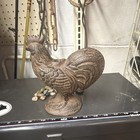 Cast Iron Rooster Door Stop Chicken Figurine Statue Metal Decor