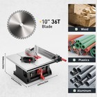 Marvtool 10 Inch 15amp Table Saw 45 90 Degree Cutting Range Lightweight Portable