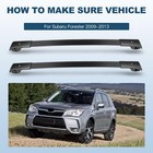 Aluminum Roof Rack Cross Bar Set Cargo Carrier For 2009-2013 Subaru Forester