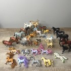 Vintage Horse Toy Lot Of 30  Figures Mixed Breeds   Brands Colts Stallions Mares