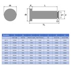 10set M3x35mm 304 Stainless Steel Cylindrical Shaft Snap Ring Locating Pin