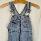 Looney Tunes Youth Vintage 1997 90s Blue Denim Bib Overalls Tweety Bird Size 6