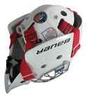 Nash Hockey Goalie Pro Harness   Red Blue Black Beige Helmet Strap Painted Mask