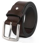 Mens Casual Sports Jean Genuine Leather Dress Belts For Men 1 5  Inch Wide