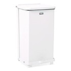 Rubbermaid Commercial St12eplwh 6 5 Gal  Defenders Hd Steel Step Can - Wt New