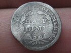 1856 P Seated Liberty Half Dime- About Good Details  Clipped Planchet