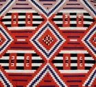 Antique Navajo Germantown Shoulder Blanket - Chiefs Blanket C  1890