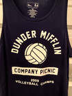 The Office Dunder Mifflin Picnic Volleyball Champs Tank Top Shirt Medium Nwt