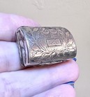 Wonderful Antique W   K Sterling Silver Repouss   Vinaigrette Chatelaine Box