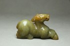 Chinese Antique Old Hetian Jade Hand-carved Horse Statue