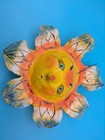 Lot Of 4 Vintage Hand Painted Whimsical Mexican Coconut Masks