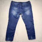 Styleme Womens Distressed Skinny Jeans Medium Wash Blue Size 20 7170x-dm780