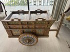 Vintage Joaquin Chaverri Oxcart And Bar     Original