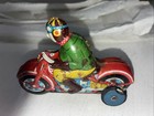 Vintage Tin Friction Vintage Motorcycle Toy Japan -not Working