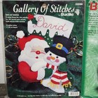 Vtg Bucilla Gallery Of Stitches 15  Santa And Snowman And 18  Felt Stocking Kit
