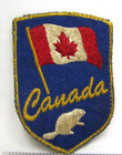 Vintage Canada Maple Leaf Flag Beaver Jacket Patch Canadian Travel Souvenir