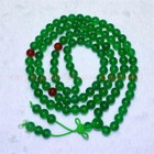 6mm Natural Green Jade Tibet Buddhist 108 Prayer Beads Mala Necklace Meditation