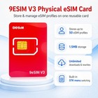V3 Flagship Esim Card For Unlocked Android     Sim To Esim Adapter  50 Profiles  