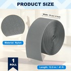41 Ft X 4  Gymnastics Mat Hook Fastener  Gymnastics And Cheer Mat Tape  Gray