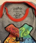Warner Bros Harry Potter Hogwarts Baby One Piece  Bodysuit Gray Unisex 0-3m