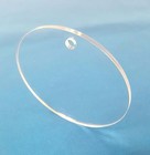 100 Acrylic Keychains Circle Clear  3  Blank Discs 1 16  Thick- Round Shapes 
