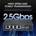 6 Port 2 5gb Ethernet Switch Unmanaged Network Switch   4 X 2 5 Gigabit   2 X   
