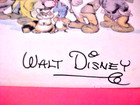 1944 Disney Snow White 7 Dwarfs Promo  7  X 9  Signed Cartoon Picture