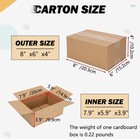 10 25 Pack Small Shipping Boxes 8x6x4 Inches For Shipping  Packaging  Business