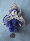 World Of Miniature Bears   regina  Purple 4  Mohair Queen Theresa s Jointed Bear