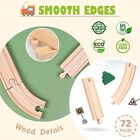 Wooden Train Tracks For Thomas The Train Brio Lot Railway Pieces Set Play 72pc