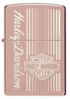 Zippo Lighter -  Harley-davidson   High Polish Rose Gold Finish - 48992