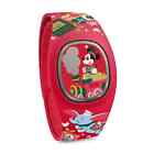 Disney Parks Christmas Train Mickey Mouse Magic Band  Plus Unlinked Rare