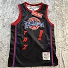 Space Jam 1996 Taz Tune Squad Basketball Jersey Headgear Classics Youth M Nwt