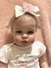 Brown Eyed Reborn Big Baby Doll Ellie  Weighs 8 Lbs  22 Inches With Coa 