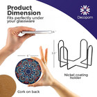 Mandala Drink Coasters With Holder 6 Set Ceramic Boho Coaster Drinks Absorbent