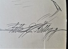 Original Art Pen Ink Sketch Artist Signed Letta E Kellogg Gibson Girl
