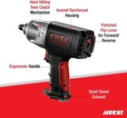 Aircat 1250-k 1 2-inch Nitrocat Composite Twin Clutch Impact Wrench