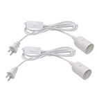 Plug In Hanging Light Kit  Retro Hanging Lights With Plug In Cord  E26 White