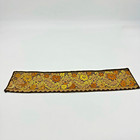 Vintage Hand Made Embroidered Dresser Scarf   Narrow Table Runner 25  X 5 